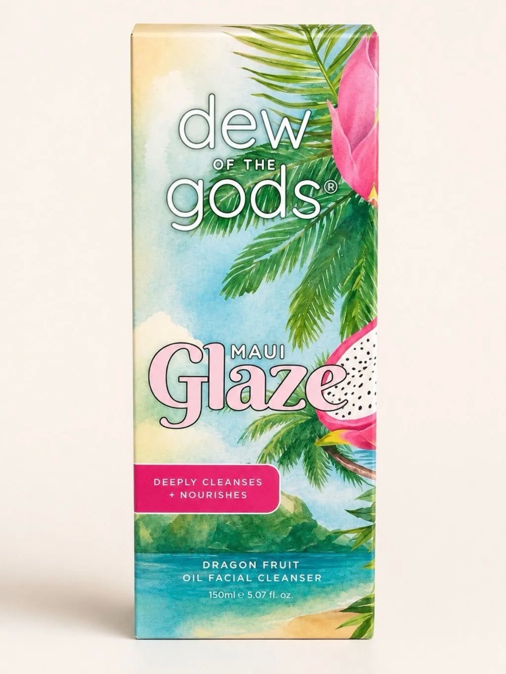 Dew of the Gods Maui Glaze Dragon Fruit Oil Facial Cleanser